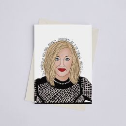 "The world is falling apart around us and I'm dying inside" Moira Rose Schitt's Creek - Greeting Card