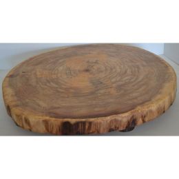 Rustic Log Slice Charcuterie board, Cutting Board, Cake Stand, Serving Platter or Center Piece Live Edge No Bark